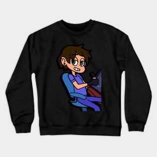 Cartoonist sticker Crewneck Sweatshirt